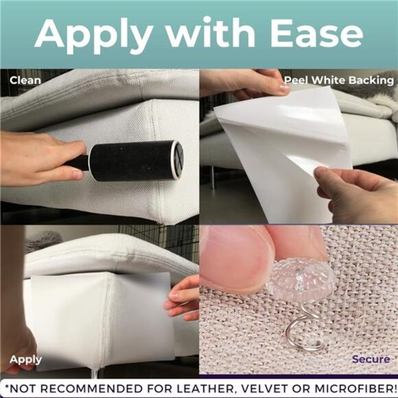 Couch Protector for Cats,8Pack Furniture Protectors from CatsScratch,CouchGuards - Picture 6 of 7